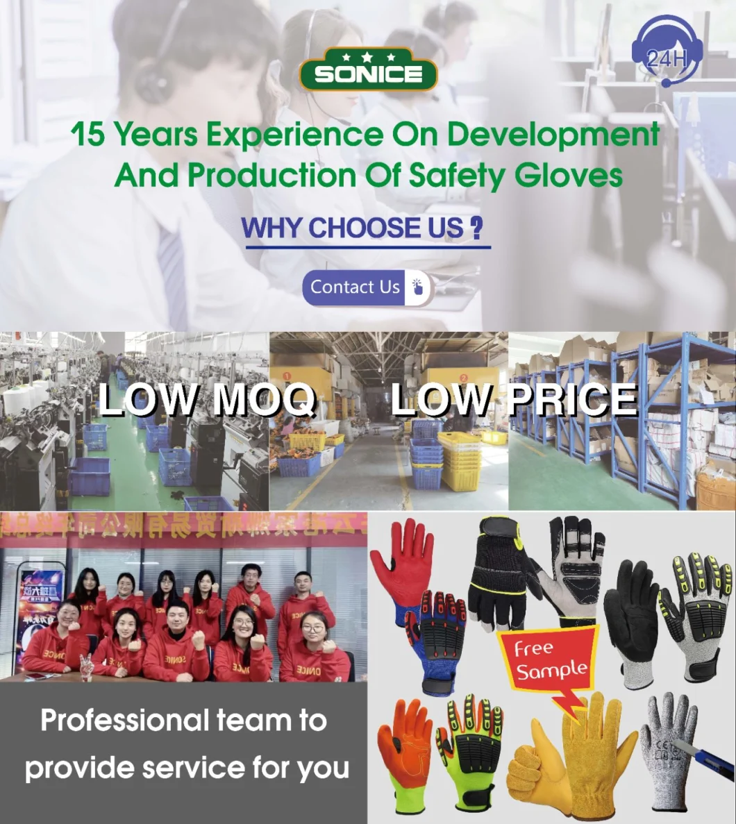 13G Polyester Shell Latex Anti-Slip Safety Gloves for Working