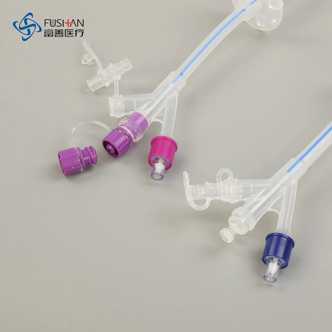 Fushan Medical Consumables Hospital Used Silicone Gastrostomy Tube for Peg Feeding Tube CE ISO13485 China Manufacturer (12/14/16/18/20/22/24FR)