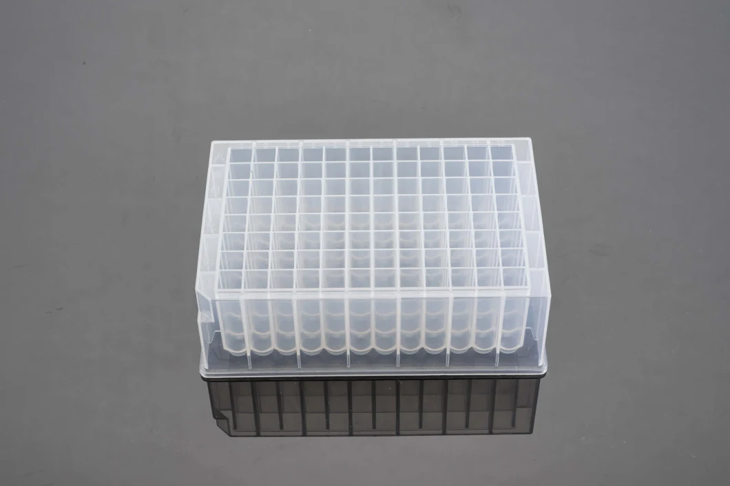 High Applicability Medical Instrument Supplies PP Square Hole V Bottom 96 Deep Well Plate PCR Consumables Test Tube