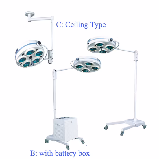 Medical Instrument High Illumination portable Moveable Surgical Auxiliary Lighting Examination Operating Lamp for Hospital Clinic Use