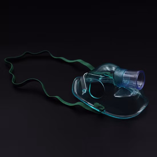 医療外科病院 PVC 使い捨て CPR 酸素噴霧器マスク、CE、FDA、ISO 承認